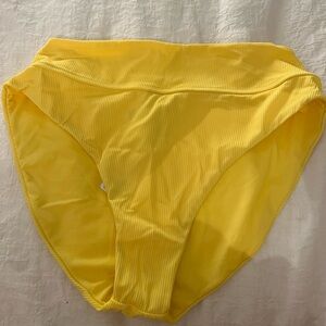 NWT high waisted yellow bikini bottoms 2X